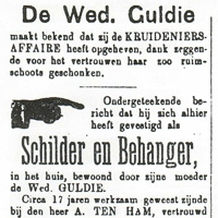 advertentie uit 1890